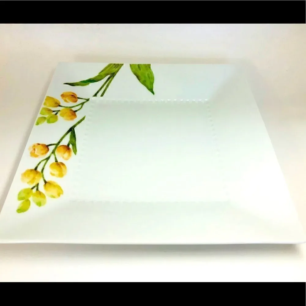 NORITAKE AZUMA NO MICHI FLORAL № 1654 Square Plate
